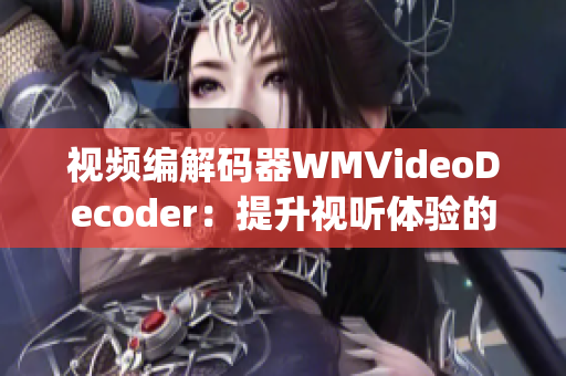 视频编解码器WMVideoDecoder：提升视听体验的必备利器(1)