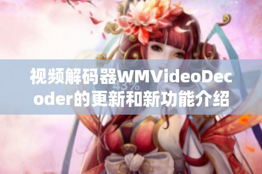 视频解码器WMVideoDecoder的更新和新功能介绍(1)