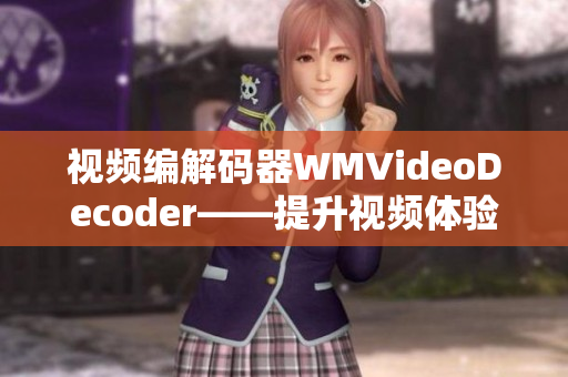 视频编解码器WMVideoDecoder——提升视频体验的关键