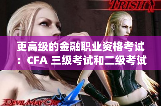 更高级的金融职业资格考试：CFA 三级考试和二级考试对比(1)