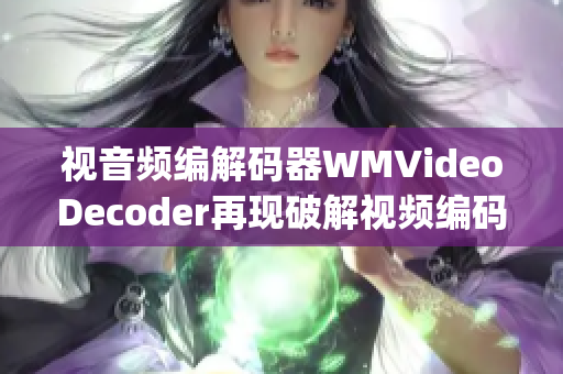 视音频编解码器WMVideoDecoder再现破解视频编码技术(1)