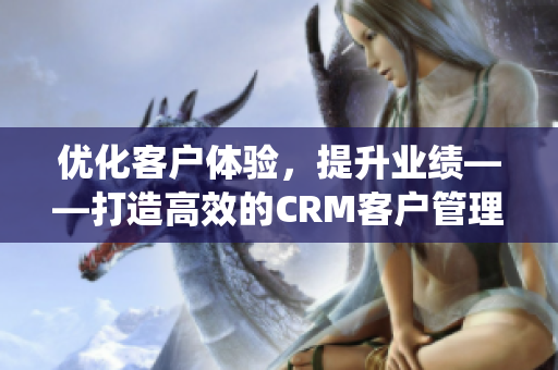 优化客户体验，提升业绩——打造高效的CRM客户管理系统