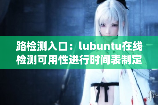 路检测入口：lubuntu在线检测可用性进行时间表制定(1)