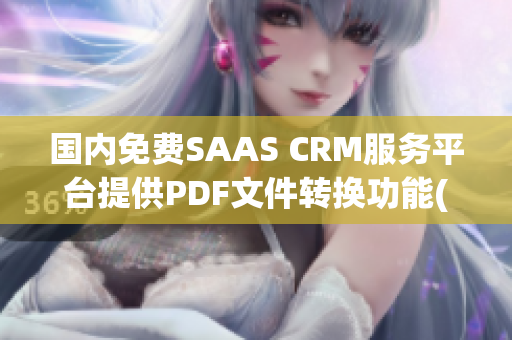 国内免费SAAS CRM服务平台提供PDF文件转换功能(1)