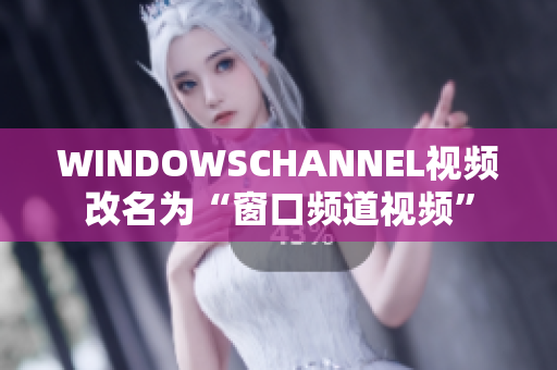 WINDOWSCHANNEL视频改名为“窗口频道视频”