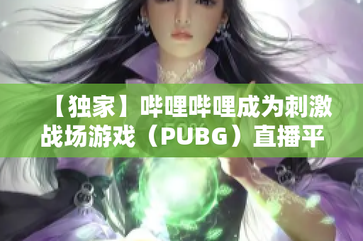 【独家】哔哩哔哩成为刺激战场游戏（PUBG）直播平台