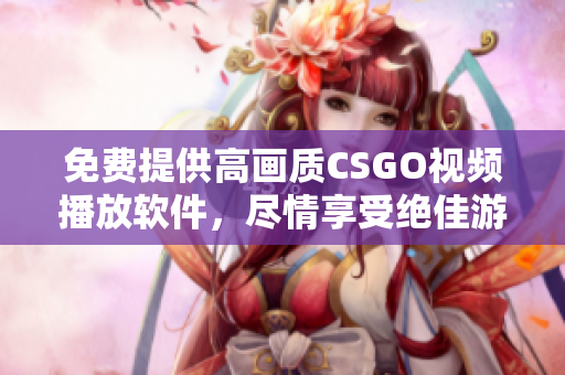 免费提供高画质CSGO视频播放软件，尽情享受绝佳游戏画质