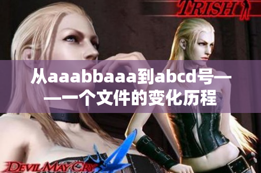 从aaabbaaa到abcd号——一个文件的变化历程