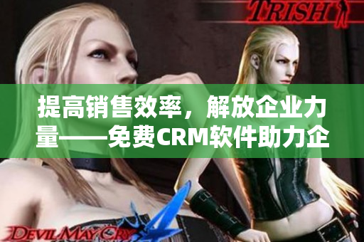 提高销售效率，解放企业力量——免费CRM软件助力企业管理