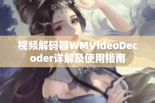 视频解码器WMVideoDecoder详解及使用指南