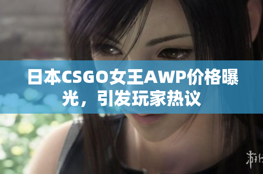 日本CSGO女王AWP价格曝光，引发玩家热议