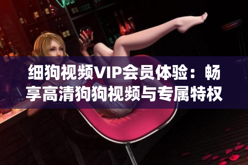 细狗视频VIP会员体验：畅享高清狗狗视频与专属特权(1)