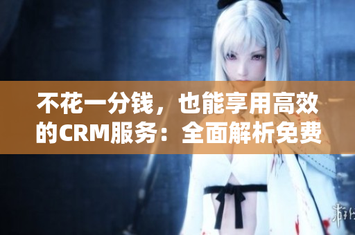 不花一分钱，也能享用高效的CRM服务：全面解析免费的CRM系统