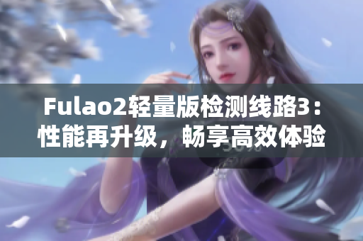 Fulao2轻量版检测线路3：性能再升级，畅享高效体验