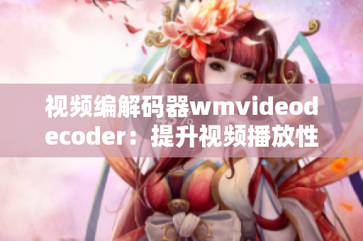 视频编解码器wmvideodecoder：提升视频播放性能及效率