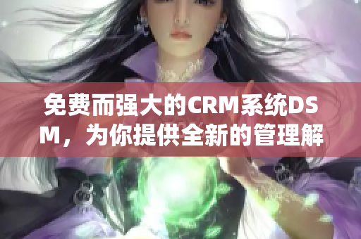 免费而强大的CRM系统DSM，为你提供全新的管理解决方案