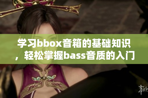 学习bbox音箱的基础知识，轻松掌握bass音质的入门指南