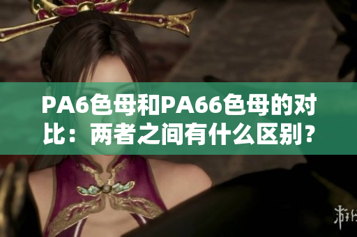 PA6色母和PA66色母的对比：两者之间有什么区别？