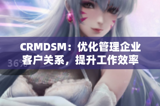 CRMDSM：优化管理企业客户关系，提升工作效率